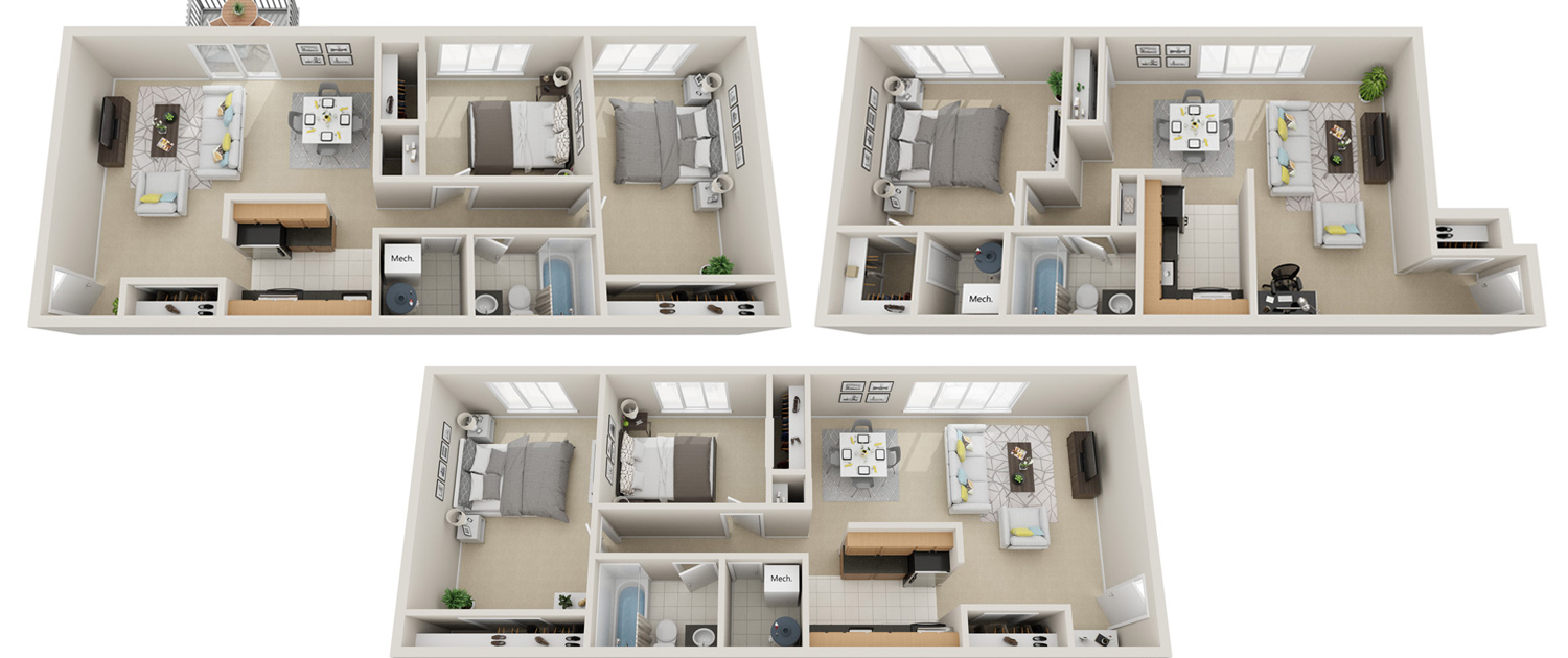 St. Clair Woods Apartments Floor Plans